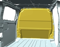 Cloison de séparation pour fourgon utilitaire Ford Transit Custom (2023 - 2026)