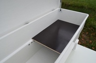Coffre à outils dans camion benne et plateau Volkswagen Transporter T7